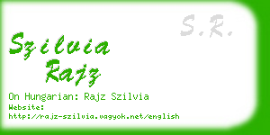 szilvia rajz business card